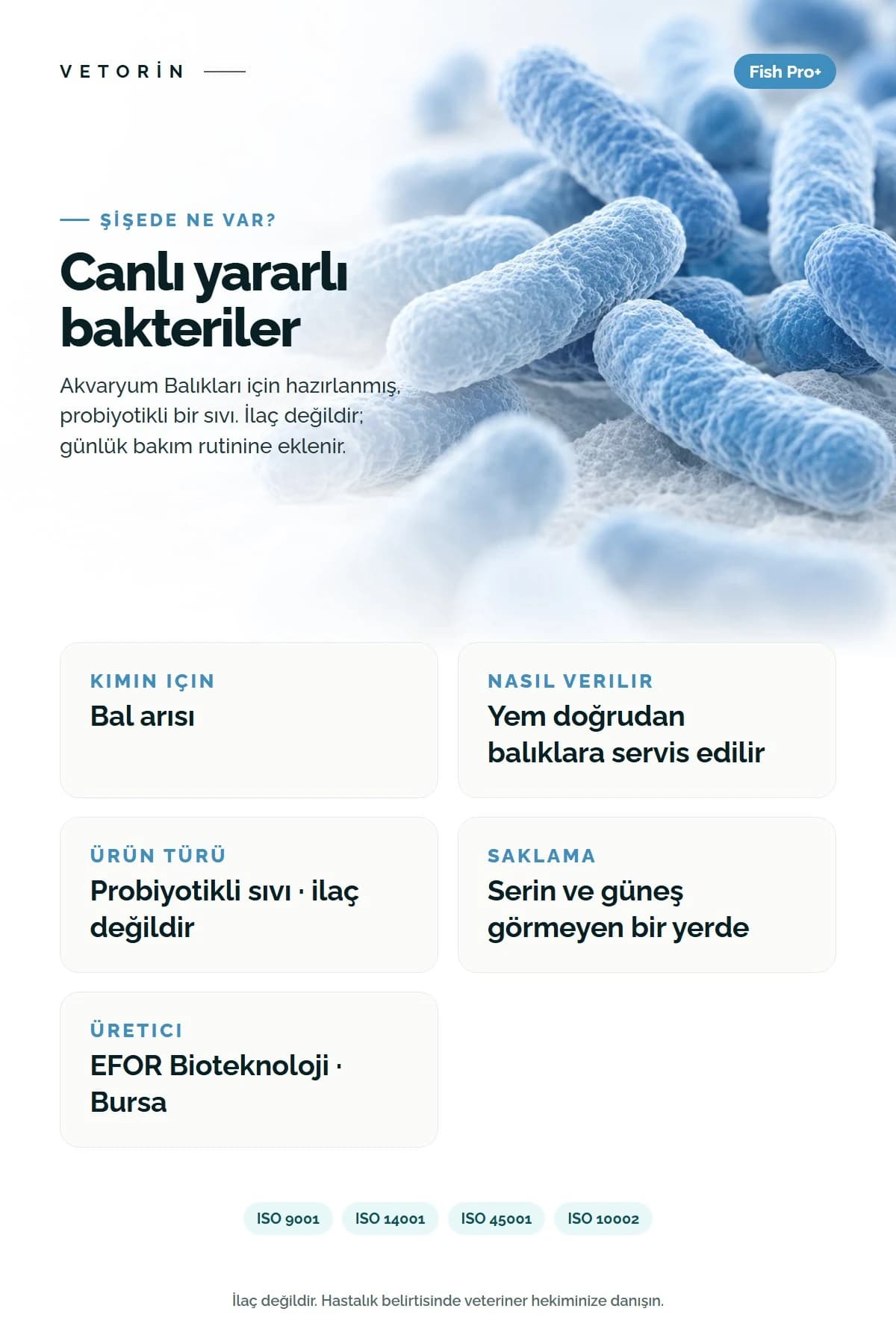 Fish Pro+ Akvaryum Balıkları İçin Probiyotik Metabolizma Düzenleyici, 4. görsel