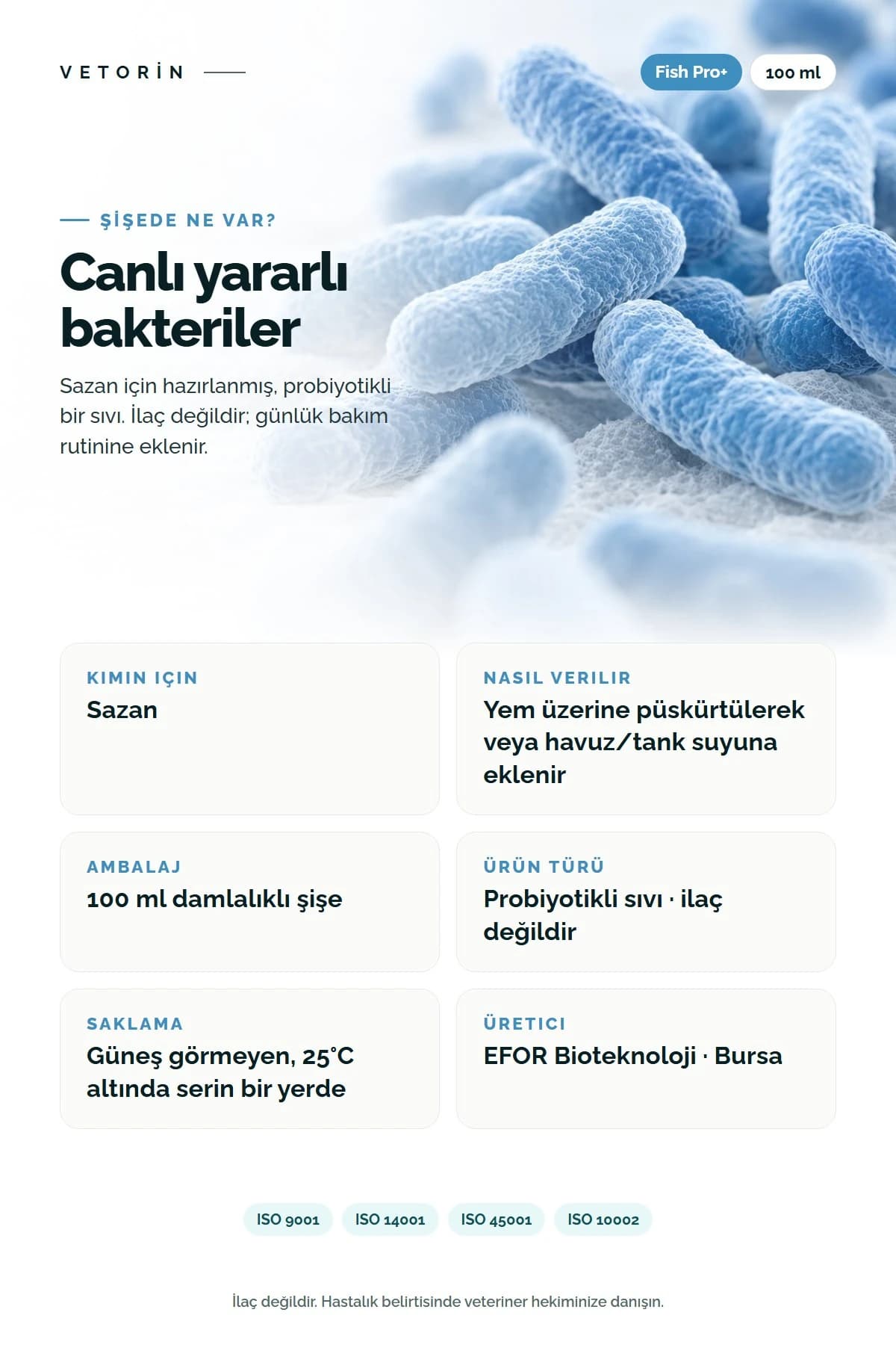 Probiyotikli Sazan Sindirim ve Metabolizma Düzenleyici 100 ml, 4. görsel