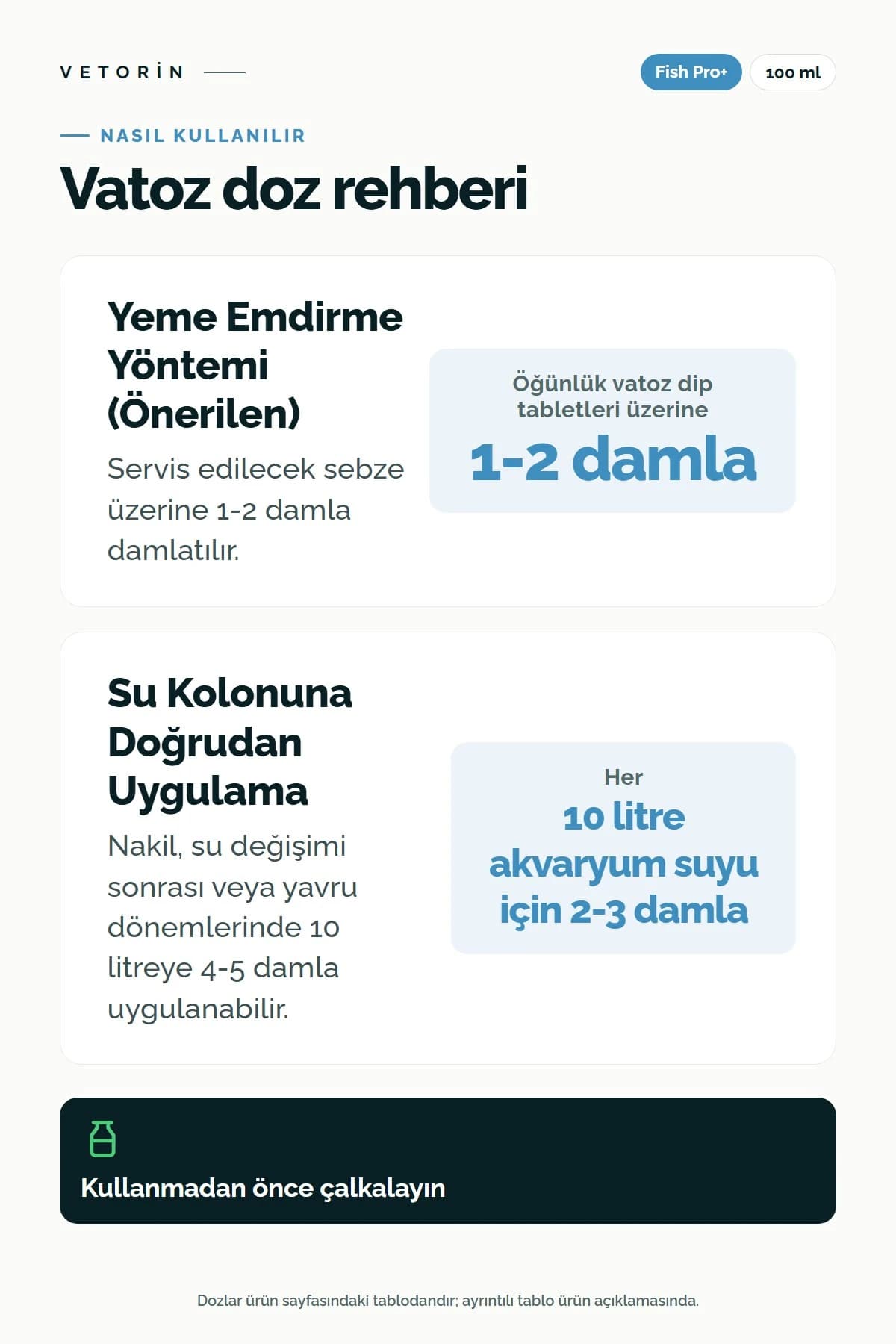 Probiyotikli Vatoz Balığı Sindirim ve Metabolizma Düzenleyici 100 ml, 3. görsel