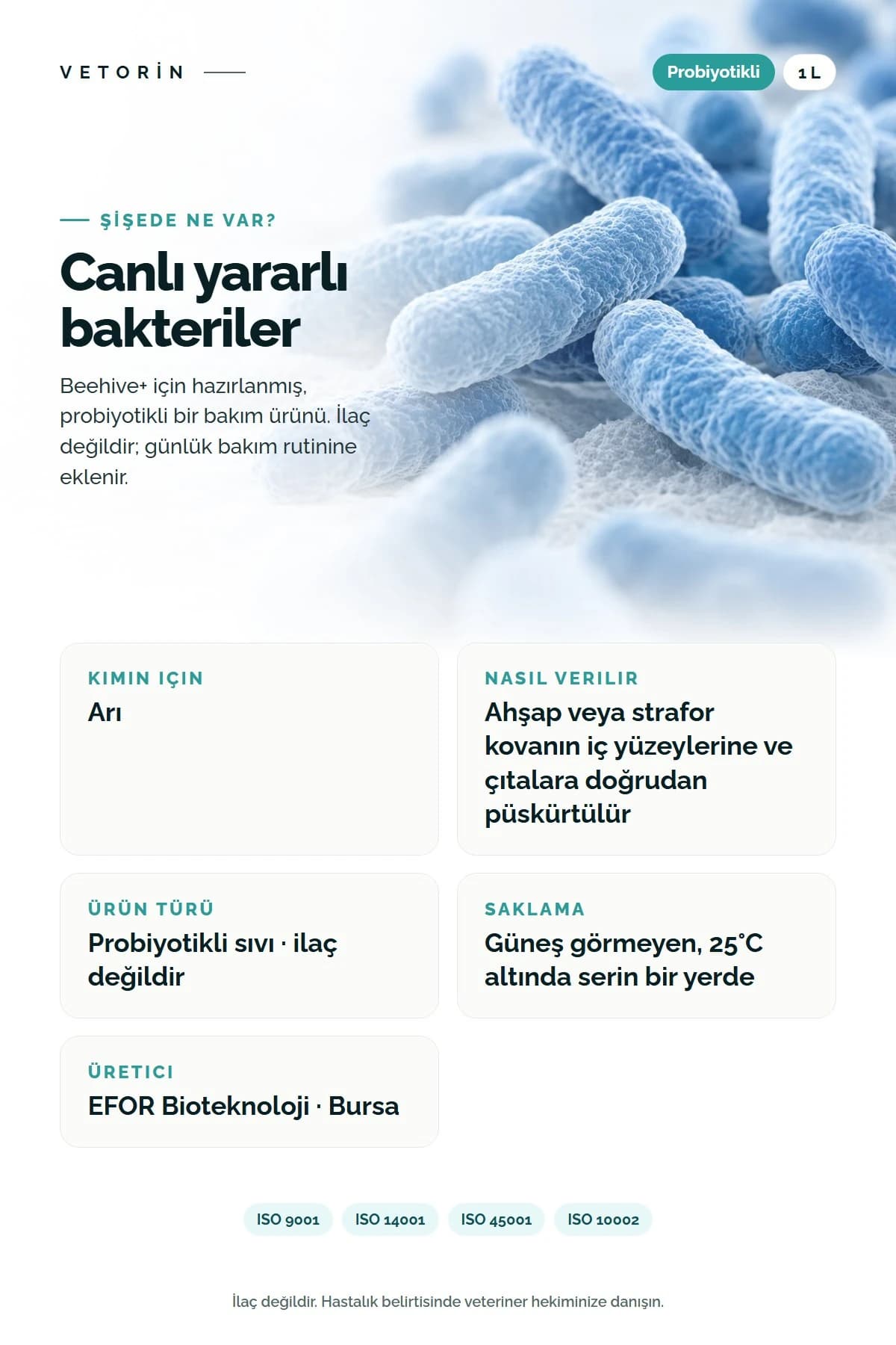 Probiyotikli Arı Kovan Solüsyonu BeeHive+, 4. görsel