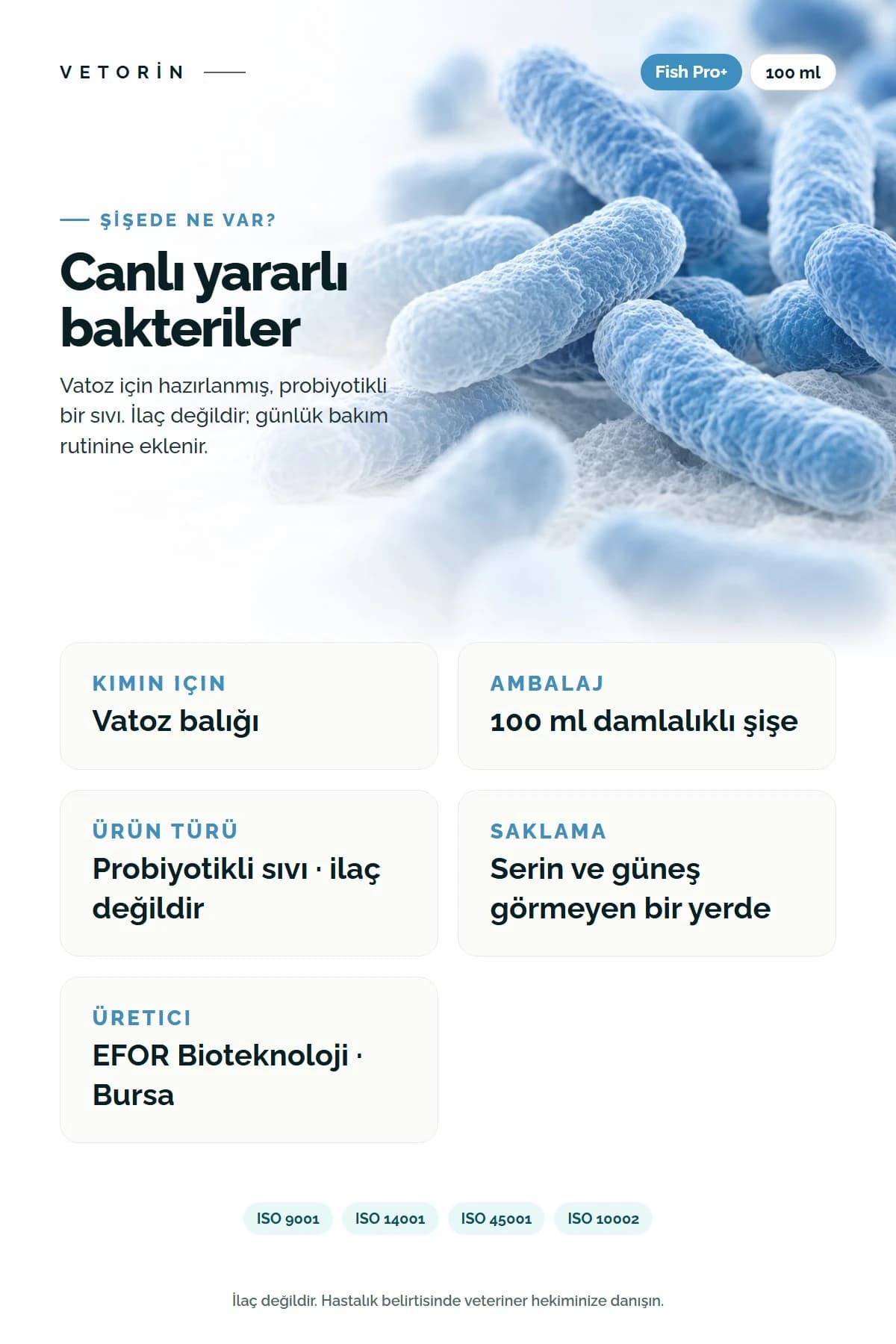 Probiyotikli Vatoz Balığı Sindirim ve Metabolizma Düzenleyici 100 ml, 4. görsel