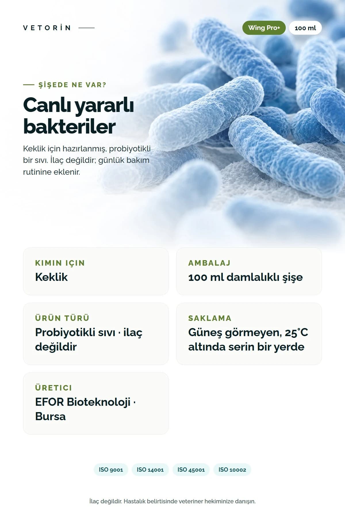 Probiyotikli Keklik Sindirim Sistemi Desteği & Metabolizma Düzenleyici 100 ml, 4. görsel