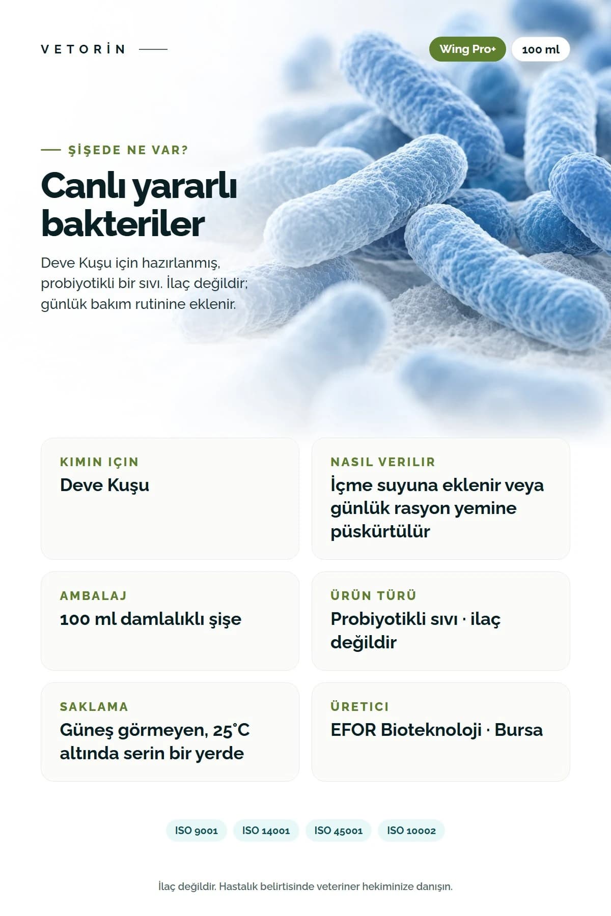 Probiyotikli Deve Kuşu Sindirim Sistemi Desteği & Metabolizma Düzenleyici 100 ml, 4. görsel